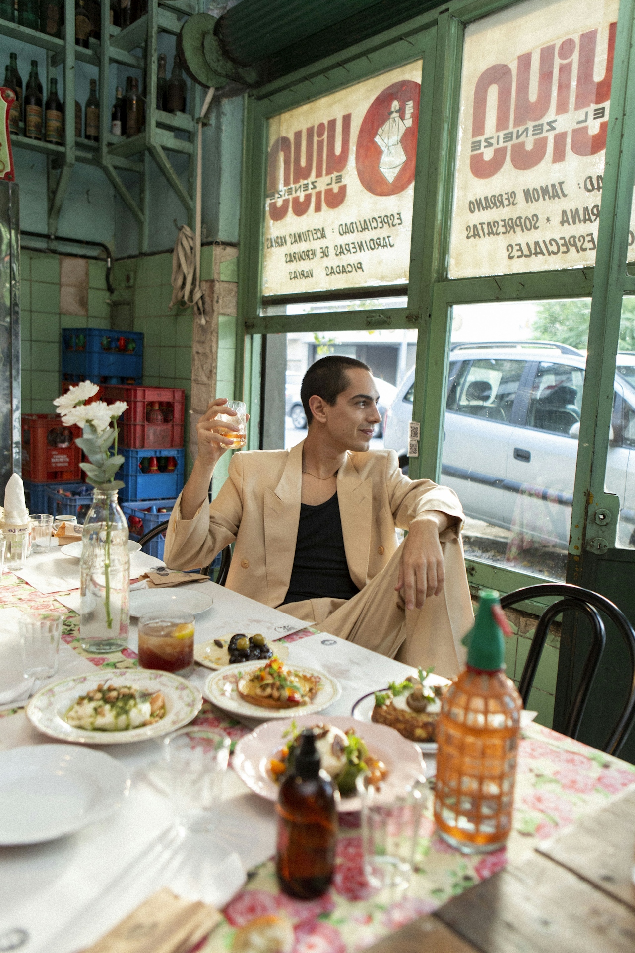 Friends at restaurant